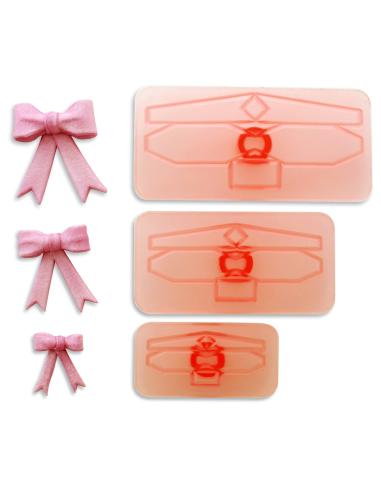 Crea preciosos lazos 3D con este set de 3 cortadores de lazo grandes.