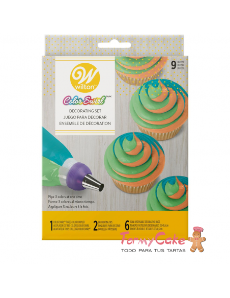 Kit Boquillas 3 Colores Wilton