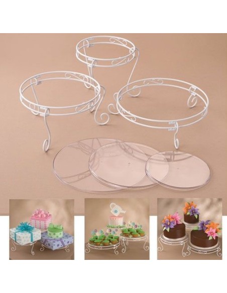 Soporte Metal Para Tartas 3uds Wilton