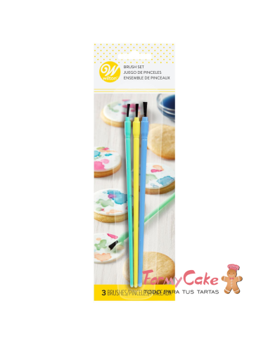 Set de Pinceles Colores 3uds Wilton