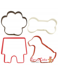 Cortantes Perrito 4ud Wilton