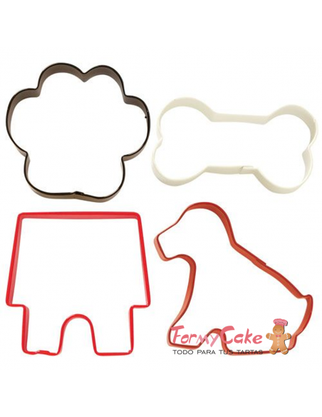 Cortantes Perrito 4ud Wilton