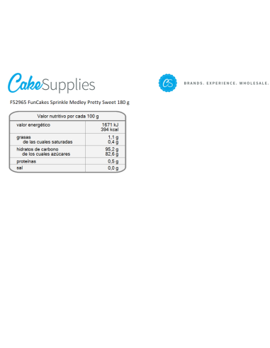Sprinkle Medley Pretty Sweet 180g Funcakes