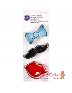 Cortantes Pajarita, Labios y Bigote Wilton