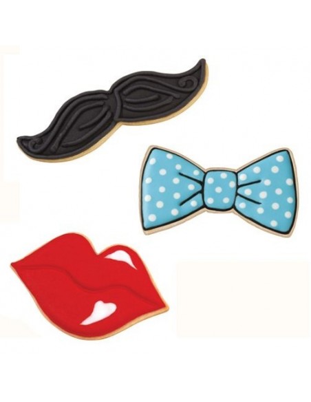 Cortantes Pajarita, Labios y Bigote Wilton
