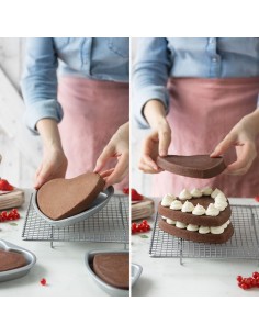 Set De 5 Moldes Corazón Para Tartas Por Capas Decora 2