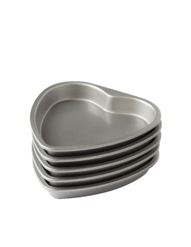 Set De 5 Moldes Corazón Para Tartas Por Capas Decora