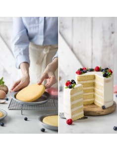 Set De 5 Moldes Redondos Para Tartas Por Capas Decora 2