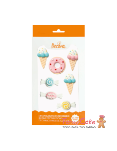 Figuritas de Azúcar Sweets 7ud Decora