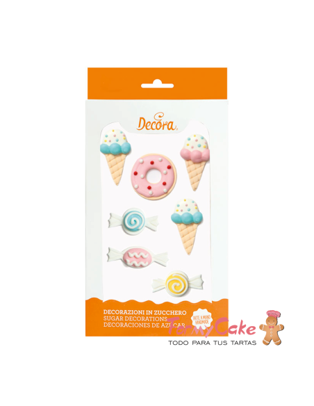 Figuritas de Azúcar Sweets 7ud Decora
