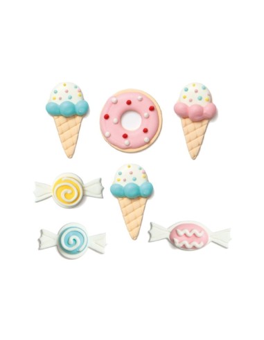 Figuritas de Azúcar Sweets 7ud Decora