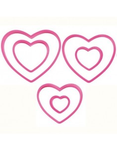 Cortantes Corazones 6ud Wilton 2