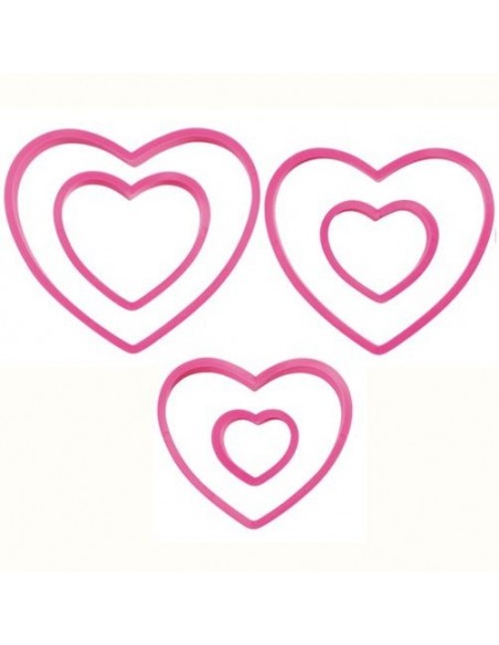 Cortantes Corazones 6ud Wilton