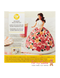 Molde Metal Falda Muñeca Wilton