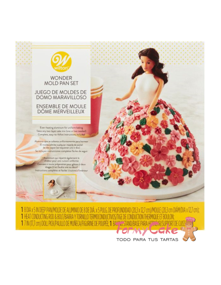 Molde Metal Falda Muñeca Wilton