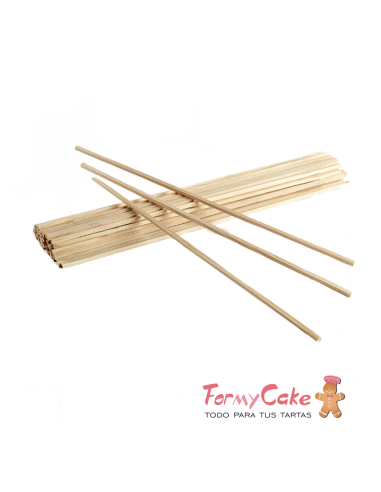 Palitos Madera Algodón Azucar 20uds Pastkolor