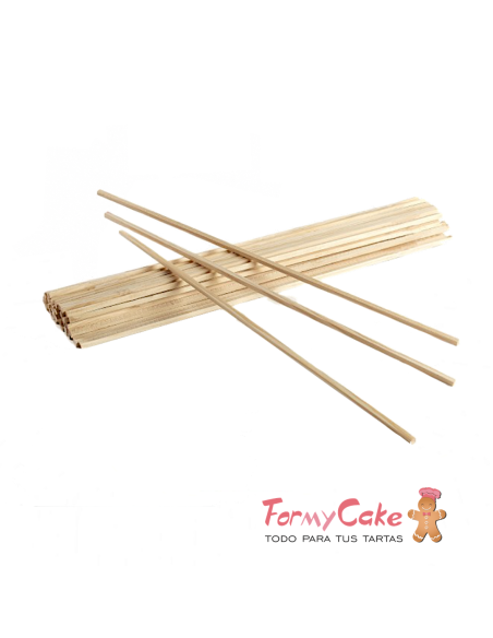 Palitos Madera Algodón Azucar 20uds Pastkolor