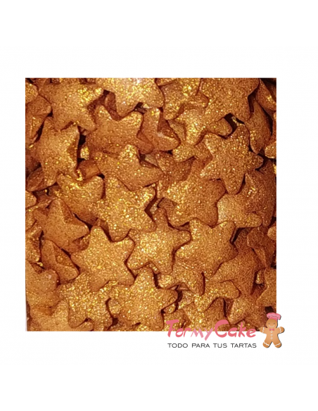Estrellas Azucar Dorado oscuro 60gr Azucren