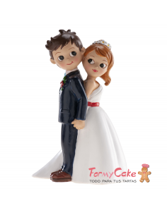 Figura para Tarta Boda "De Espaldas" 16cm Dekora