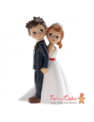 Figura para Tarta Boda "De Espaldas" 16cm Dekora