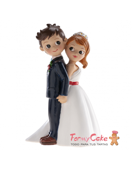 Figura para Tarta Boda "De Espaldas" 16cm Dekora
