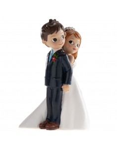 Figura para Tarta Boda "De Espaldas" 16cm Dekora 2