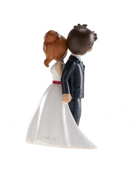 Figura para Tarta Boda "De Espaldas" 16cm Dekora