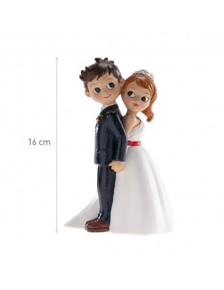 Figura para Tarta Boda "De Espaldas" 16cm Dekora