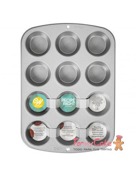 Molde Cupcakes para 12ud Wilton