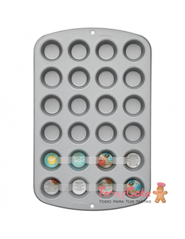 Molde MiniCupcakes para 24ud Wilton