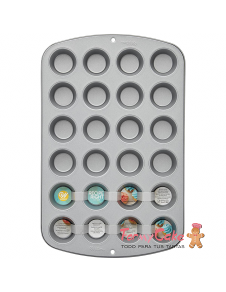 Molde MiniCupcakes para 24ud Wilton