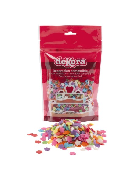 Estrellas Colores De Azucar 100g Dekora