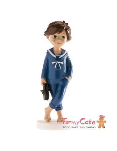 Figura para Tarta Comunión Niño Descalzo Dekora