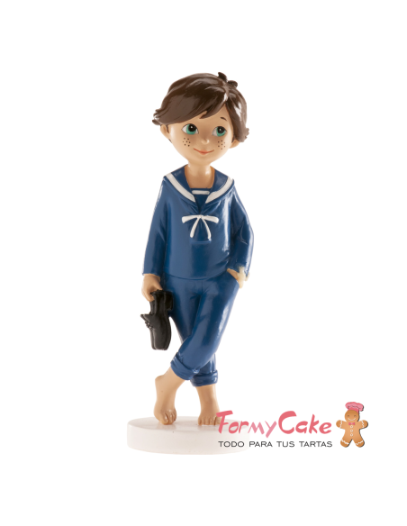 Figura para Tarta Comunión Niño Descalzo Dekora