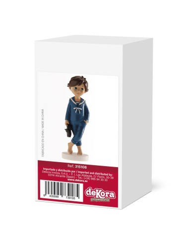 Figura para Tarta Comunión Niño Descalzo Dekora