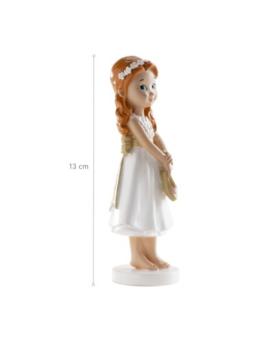 Figura para Tarta Comunión Niña Descalza Dekora