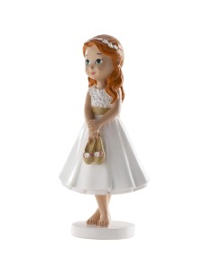 Figura para Tarta Comunión Niña Descalza Dekora 2