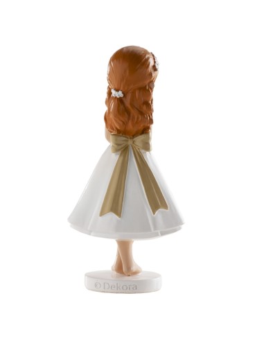 Figura para Tarta Comunión Niña Descalza Dekora