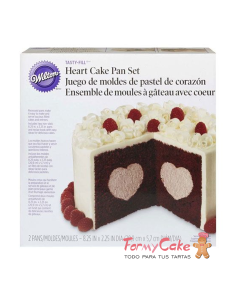 molde relleno corazón wilton