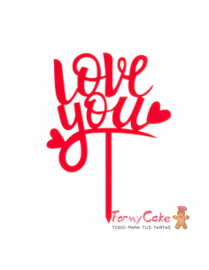 Topper Love You Dekora