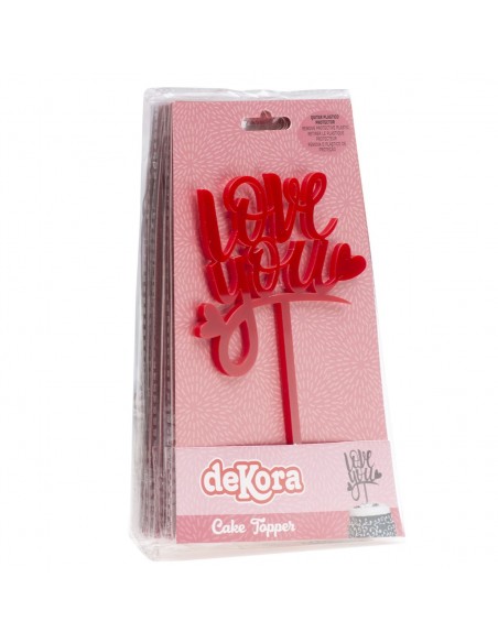 Topper Love You Dekora