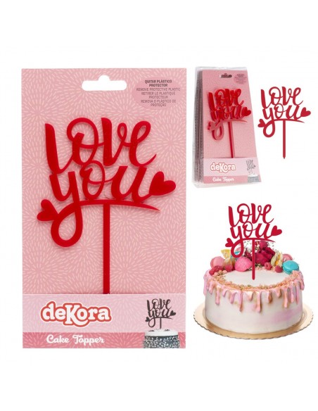 Topper Love You Dekora