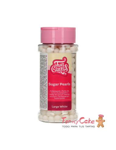 Perlas Blancas Grandes 70gr Funcakes