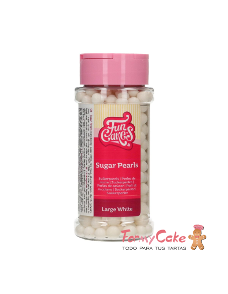 Perlas Blancas Grandes 70gr Funcakes