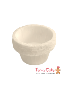 Capsulas Para Cupcake Rizadas Blancas 30ud Pastkolor