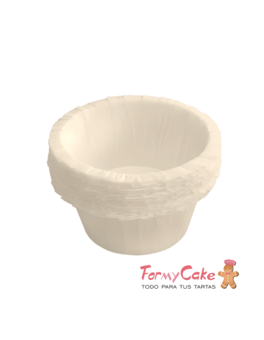Capsulas Para Cupcake Rizadas Blancas 30ud Pastkolor