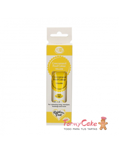 Colorante Gel Amarillo Progel 25gr De Rainbow Dust