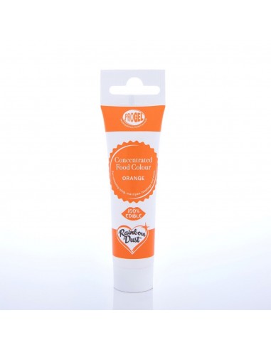 Colorante Gel Naranja Progel 25gr De Rainbow Dust