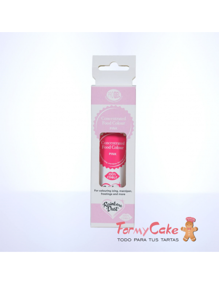 Colorante Gel Rosa Progel 25gr De Rainbow Dust