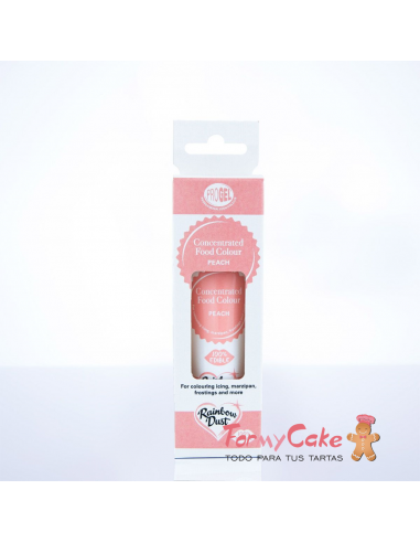 Colorante Gel Melocotón Progel 25gr De Rainbow Dust